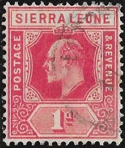 Sierra Leone 1907 King Edward VII SG 100a Fine Used