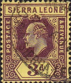 Sierra Leone 1907 King Edward VII SG 104 Fine Used