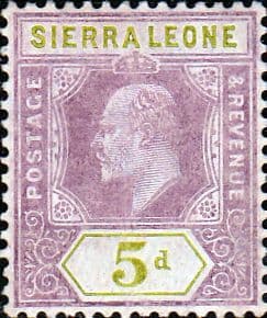 Sierra Leone 1907 King Edward VII SG 106 Fine Mint