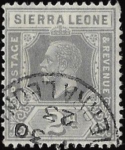 Sierra Leone 1912 King George V SG 115 Fine Used