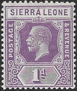 Sierra Leone 1921 King George V SG 132a Fine Mint