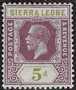 Sierra Leone 1921 King George V SG 138 Fine Mint