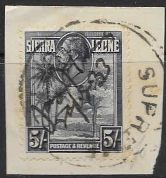 Sierra Leone 1932 King George V SG 165 Fine Used Tied