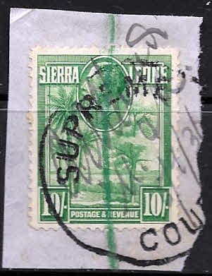 Sierra Leone 1932 King George V SG 166 Fine Used Tied