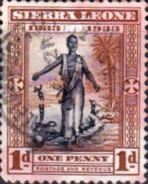 Sierra Leone 1933 King George V Abolition of Slavery and of Death of William Wilber SG 169 Fine Used