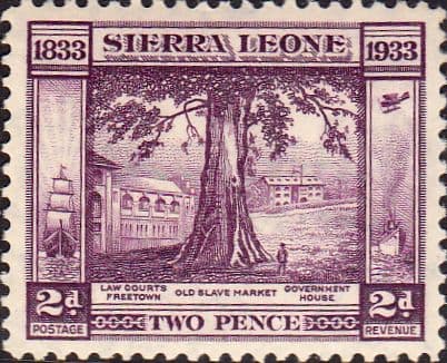 Sierra Leone 1933 King George V Abolition of Slavery and of Death of William Wilber SG 171 Fine Mint