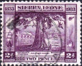 Sierra Leone 1933 King George V Abolition of Slavery and of Death of William Wilber SG 171 Fine Used