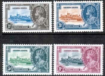 Sierra Leone 1935 King George V Silver Jubilee Set Fine Mint
