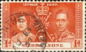 Sierra Leone 1937 Coronation SG 185 Fine Used