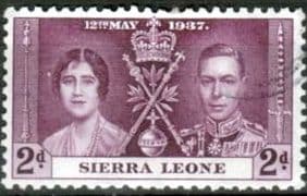 Sierra Leone 1937 Coronation SG 186 Fine Used