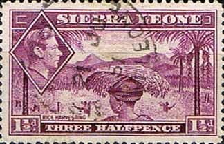 Sierra Leone 1938 SG 190a Rice Harvesting Fine Used
