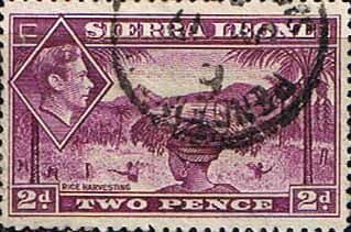 Sierra Leone 1938 SG 191 Rice Harvesting Fine Used