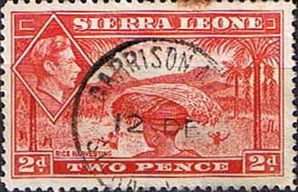 Sierra Leone 1938 SG 191a Rice Harvesting Fine Used