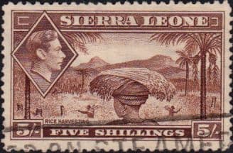 Sierra Leone 1938 SG 198 Rice Harvesting Fine Used