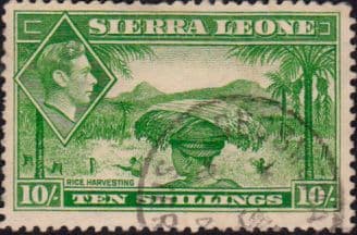 Sierra Leone 1938 SG 199 Rice Harvesting Fine Used