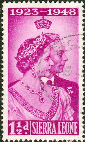 Sierra Leone 1948 King George VI Royal Silver Wedding SG 203 Fine Used