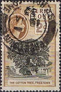 Sierra Leone 1956 SG 213 The Cotton Tree Freetown Fine Used