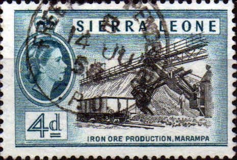 Sierra Leone 1956 SG 215 Iron Ore Production Fine Used