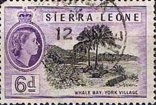 Sierra Leone 1956 SG 216 Whale Bay York Village Fine Used