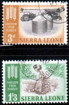 Sierra Leone 1963 Freedom From Hunger Set Fine Used