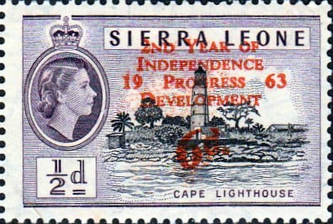 Sierra Leone 1963 Progress and Development Surchage SG 259 Fine Mint