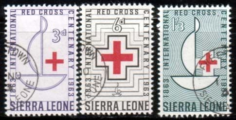 Sierra Leone 1963 Red Cross Centenary Set Fine Used