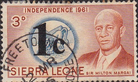 Sierra Leone 1964 Independence Surcharges SG 328 Fine Used