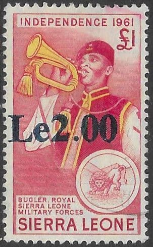 Sierra Leone 1964 Independence Surcharges SG 349 Fine Used