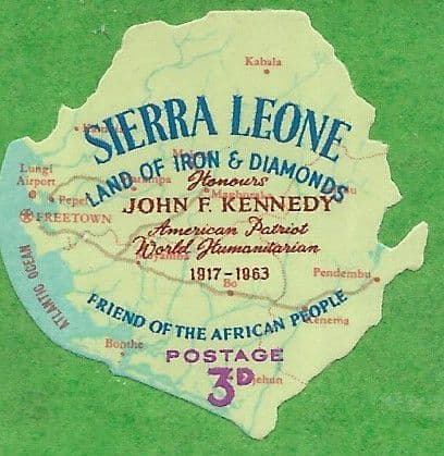 Sierra Leone 1964 John F Kennedy SG 300 Fine Mint