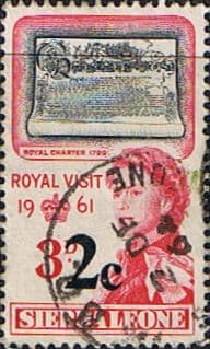 Sierra Leone 1964 Royal Visit Surcharges SG 314 Fine Used