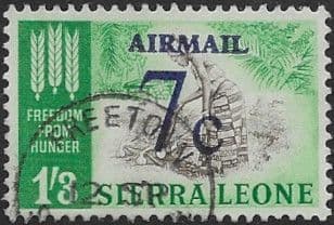 Sierra Leone 1964 Surchared Airmail Set 322 Fine Used