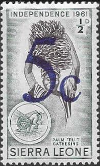 Sierra Leone 1964 Surcharges SG 316 Fine Mint