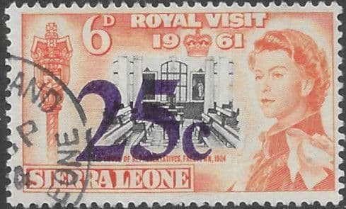 Sierra Leone 1964 Surcharges SG 320 Fine Used