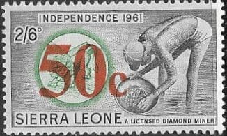 Sierra Leone 1964 Surcharges SG 321 Fine Mint