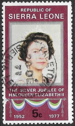 Sierra Leone 1977 Royal Silver Jubilee SG 597 Fine Used