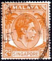 Singapore 1948 King George VI SG 17 Fine Used