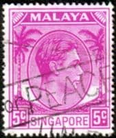 Singapore 1948 King George VI SG 19a Fine Used