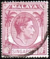 Singapore 1948 King George VI SG 22 Fine Used