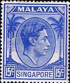 Singapore 1948 King George VI SG 23 Fine Mint
