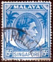 Singapore 1948 King George VI SG 23 Fine Used
