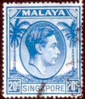 Singapore 1948 King George VI SG 24a Fine Used