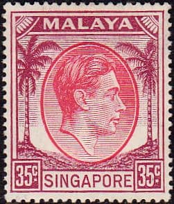 Singapore 1948 King George VI SG 25a Fine Mint