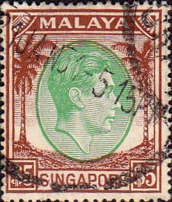 Singapore 1948 King George VI SG 30 Fine Used