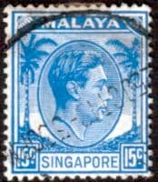 Singapore 1948 King George VI SG 8 Fine Used