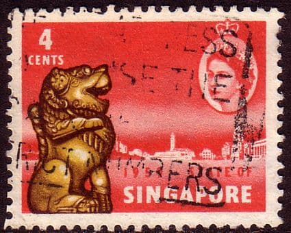 Singapore 1959 Queen Elizabeth SG 53 New Constitution Fine Used