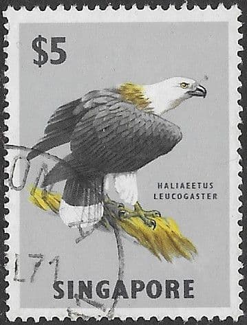 Singapore 1962 SG White-bellied Sea Eagle Fine Used