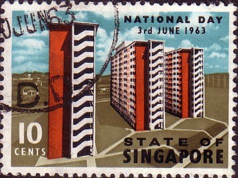 Singapore 1963 National Day SG 81 Fine Used