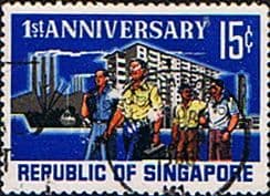 Singapore 1966 Republic Day SG 89 Fine Used