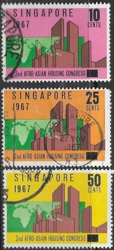 Singapore 1967 Housing Congress Set Fine Used