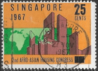 Singapore 1967 Housing Congress SG 96 Fine Used